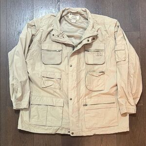 Weekender Traveler Adventure series Mens Tan jacket size Large XXL Gorpcore